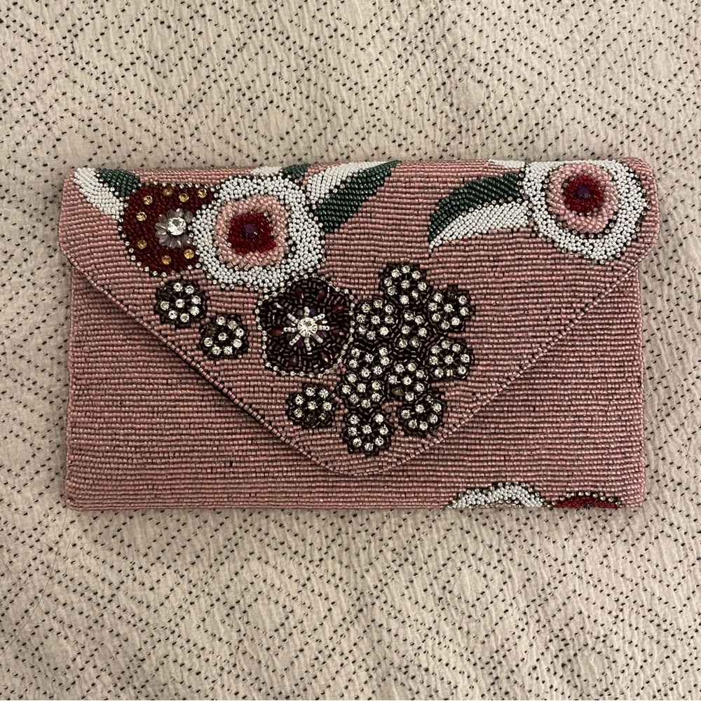 Anthropologie Sequins Clutch Bag